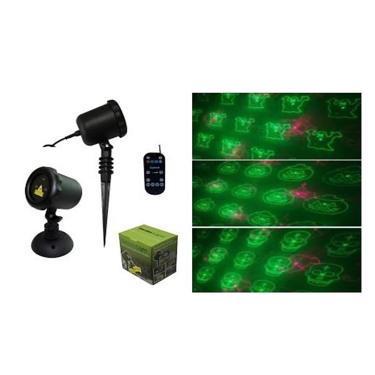 Лазер водонепроникний X-Laser X-34P-4-D RG moving laser 12 Halloween з ДК