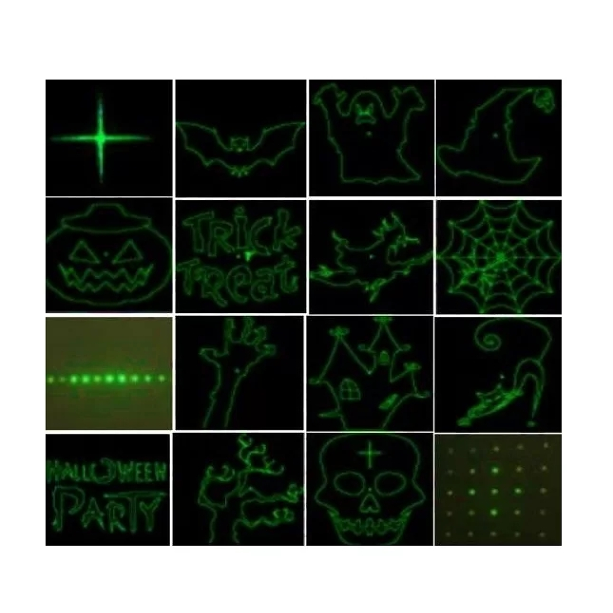 Лазер водонепроникний X-Laser X-34P-6-D RG moving laser 16 Halloween з ДК