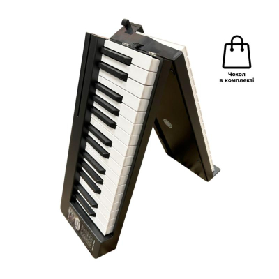 Складане цифрове піаніно (в комплекті з чохлом) Musicality PP61-BK _PortablePiano