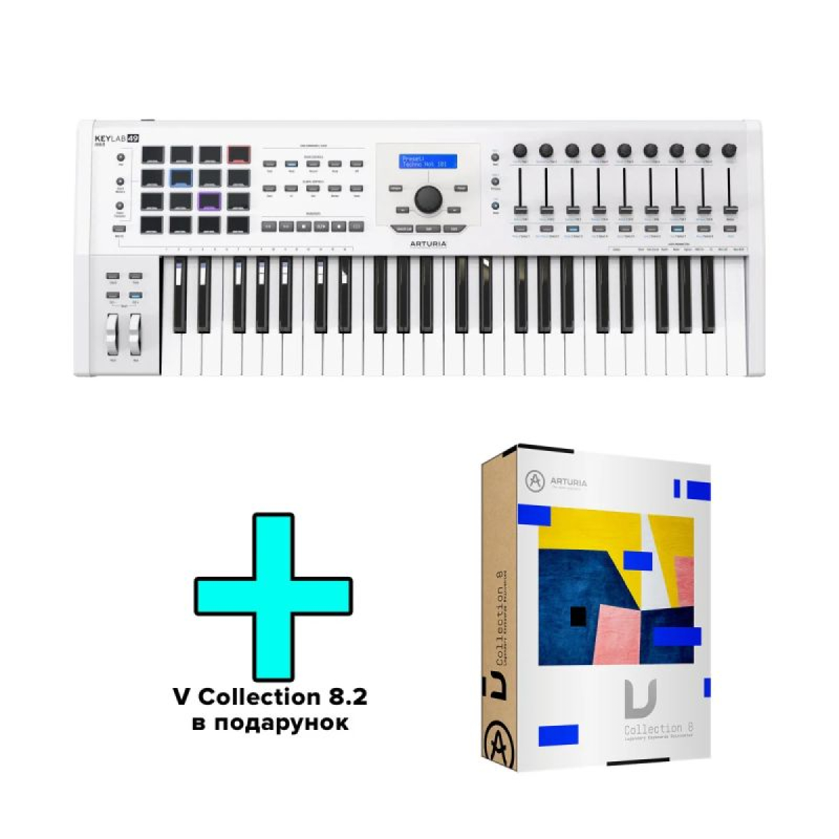 MIDI-клавіатура Arturia KeyLab 49 MkII + V Collection 9.2