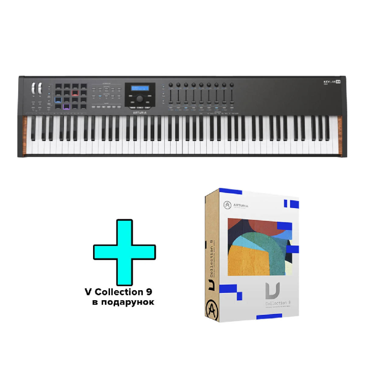 MIDI-клавиатура Arturia KeyLab 88 MkII Black Edition + V Collection 9