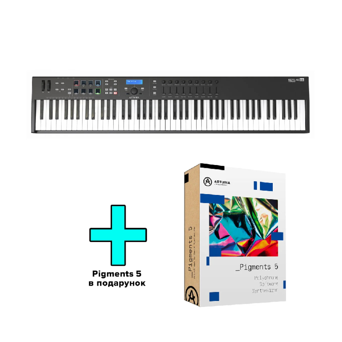 MIDI-клавіатура Arturia KeyLab Essential 88 Black Edition + Arturia Pigments