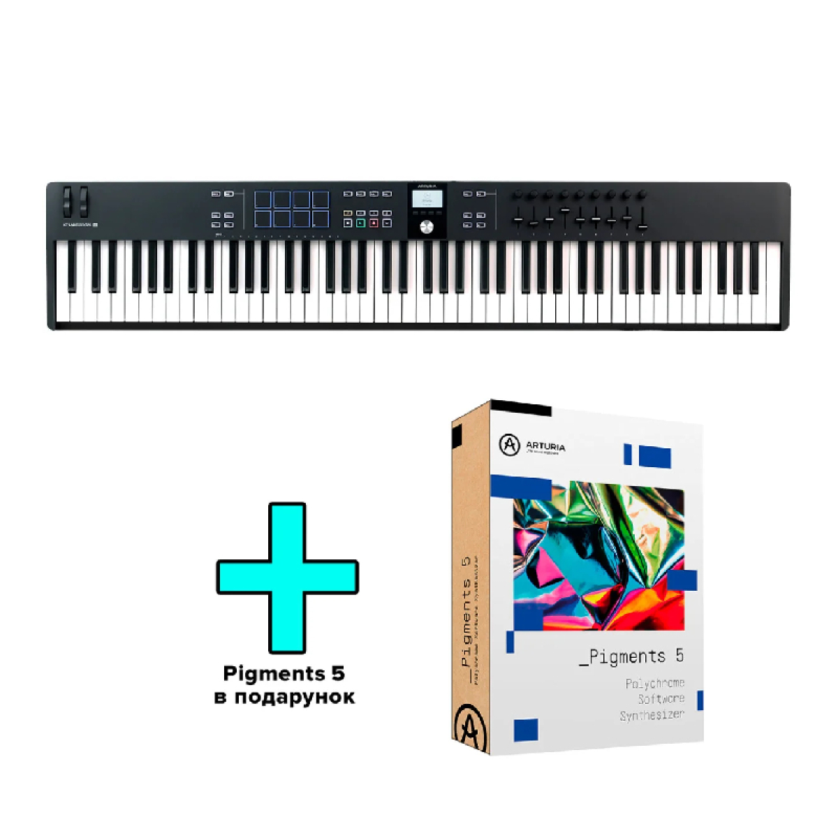 MIDI-клавіатура Arturia KeyLab Essential 88 mk3 (Black) + Arturia Pigments
