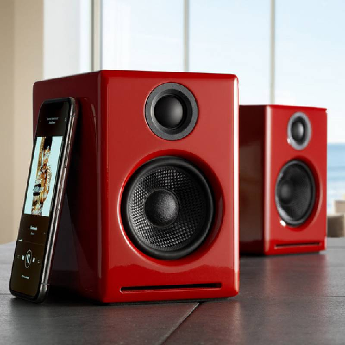 Студийные мониторы Audioengine A2+BT Red