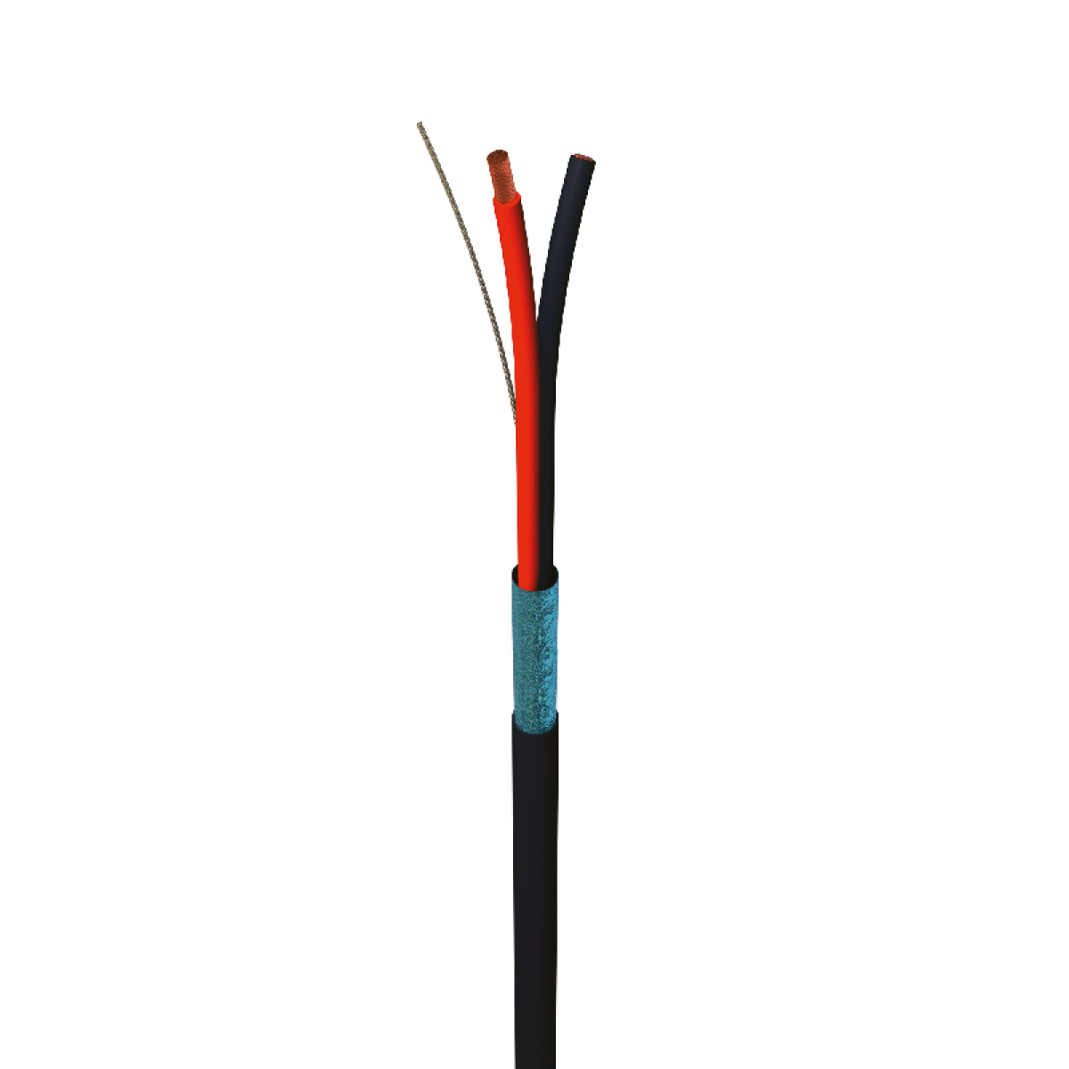 Аудіо кабель CAE CA40, 0,22 мм², PVC BLACK, 100м