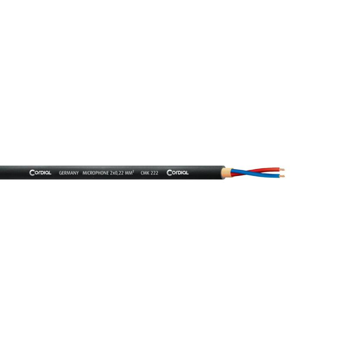 Микрофонный кабель Cordial CMK 222, бухта, 100м, фиолетовый