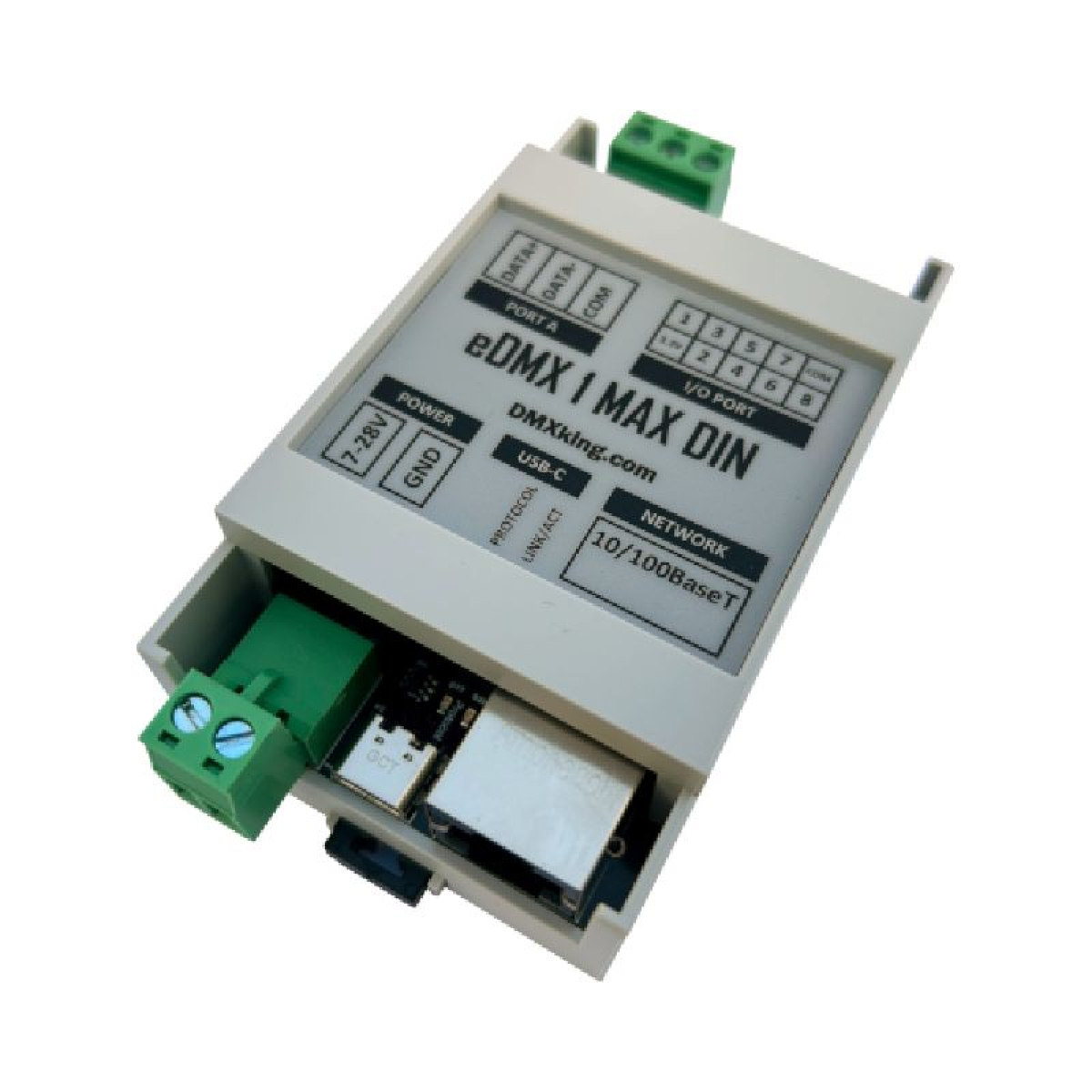 Перетворювач сигналу DMXKing eDMX1 MAX DIN 3pin
