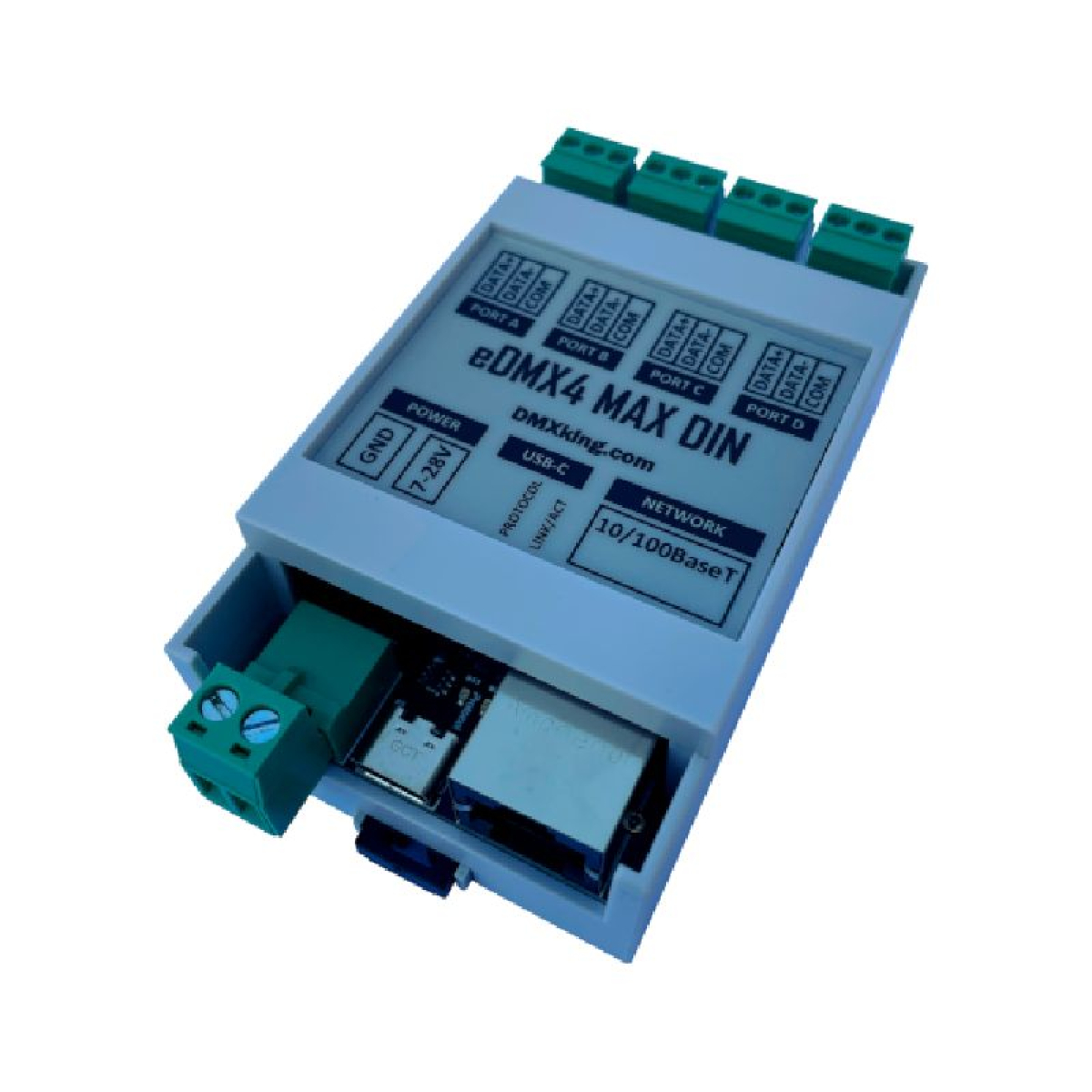 Перетворювач сигналу DMXKing eDMX4 MAX DIN