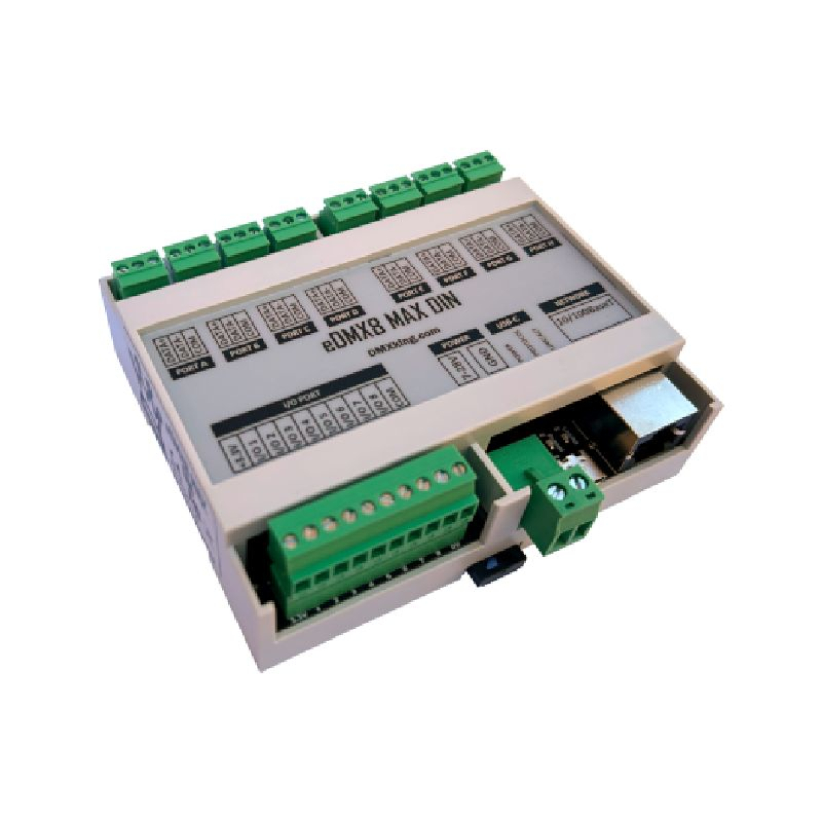 Перетворювач сигналу DMXKing eDMX8 MAX DIN