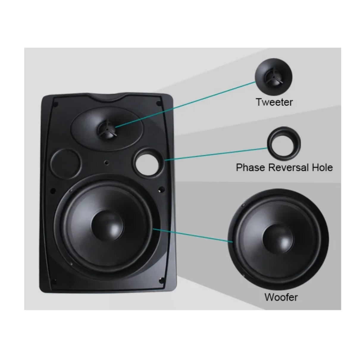 Настенный динамик DSPPA DSP8063W, 30Вт, белый