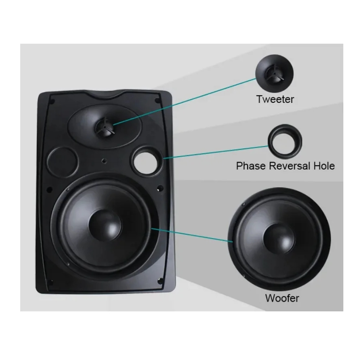 Настінний гучномовець DSPPA DSP8064W, 40Вт, білий