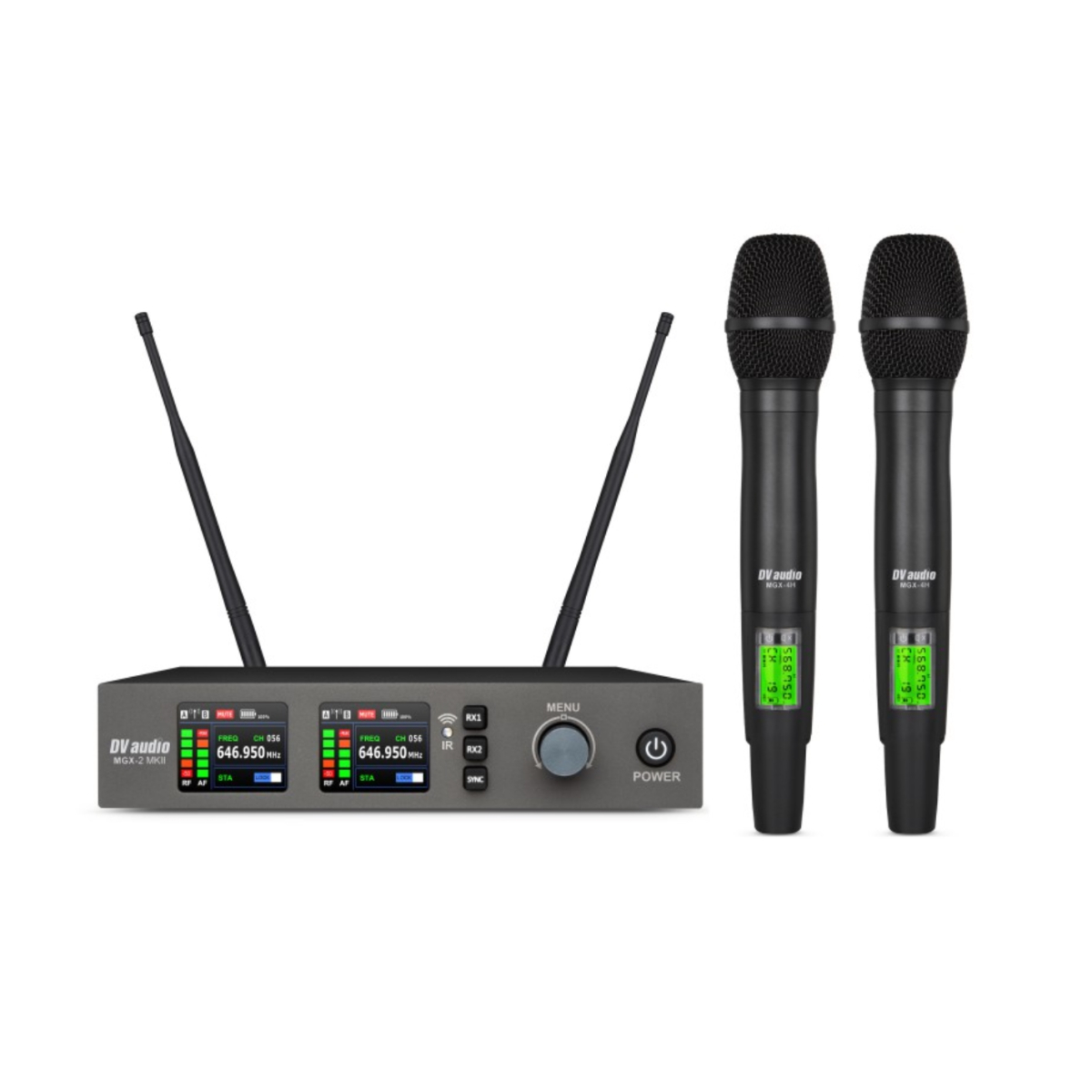 Радіосистема із двома ручними мікрофонами DV Audio MGX-24H MKII