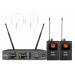 Радиосистема с двумя поясными передатчиками и гарнитурами DV Audio MGX-24B MKII