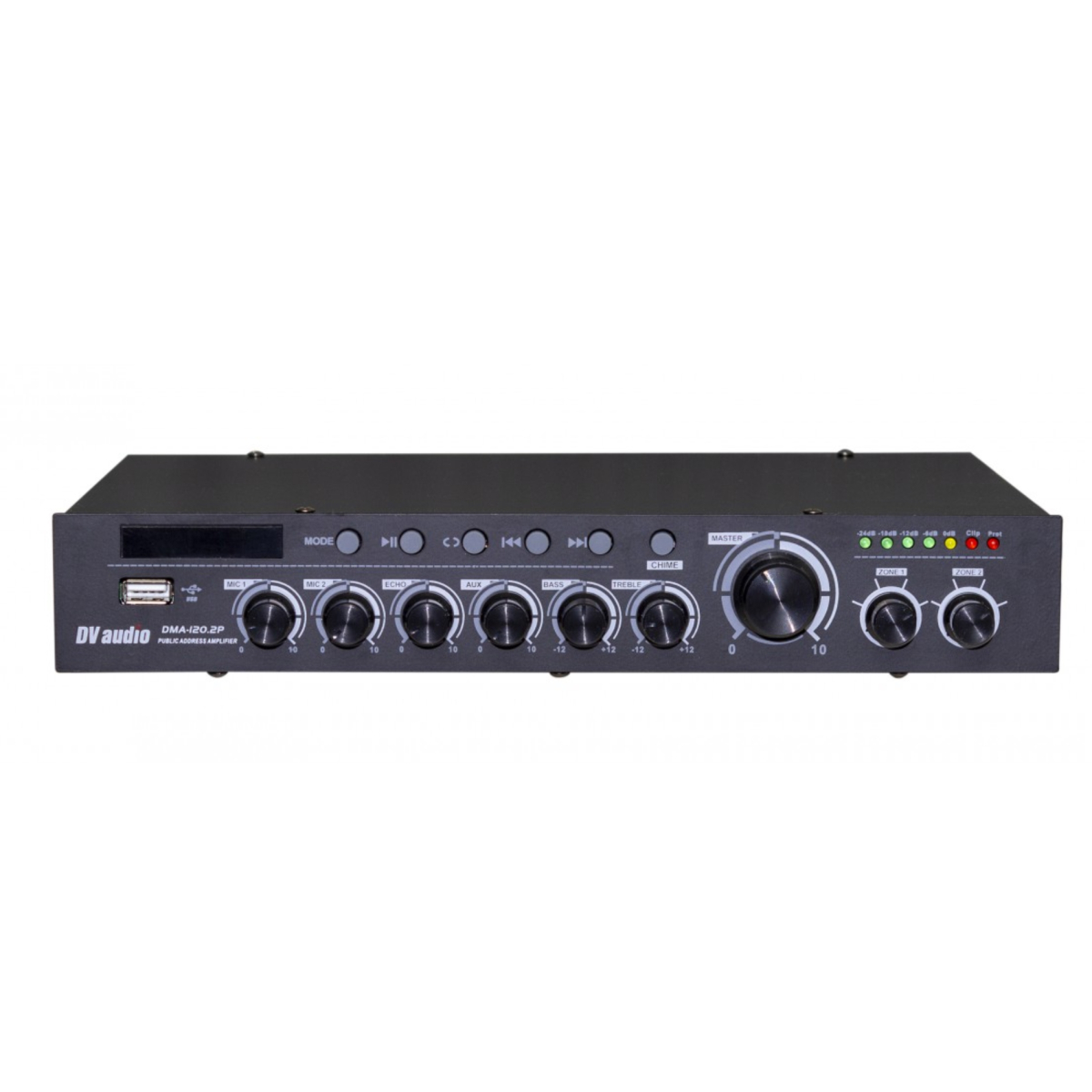 Трансляционный микшер-усилитель 120W DV Audio DMA-120.2P