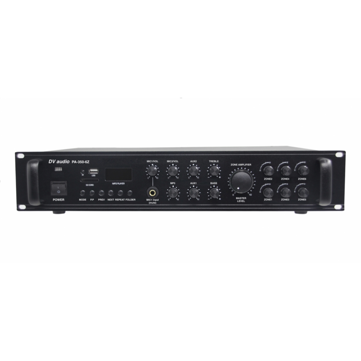 Трансляційний мікшер-підсилювач 350W DV Audio PA-350-6Z