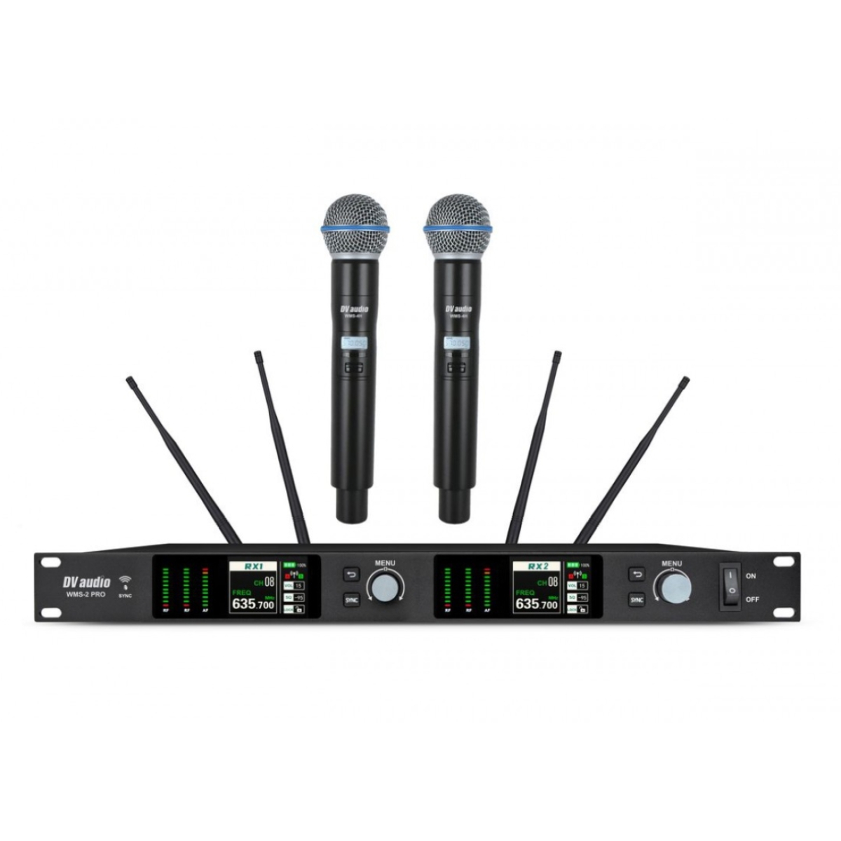 Радіосистема DV audio WMS-24H PRO два ручних мікрофони