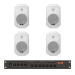 Комплект звука DV Audio LA1004MS5W для помещения до 80м. кв.
