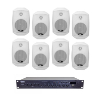 Комплект звуку DV audio LA1208MS4W для приміщення до 160 м.кв