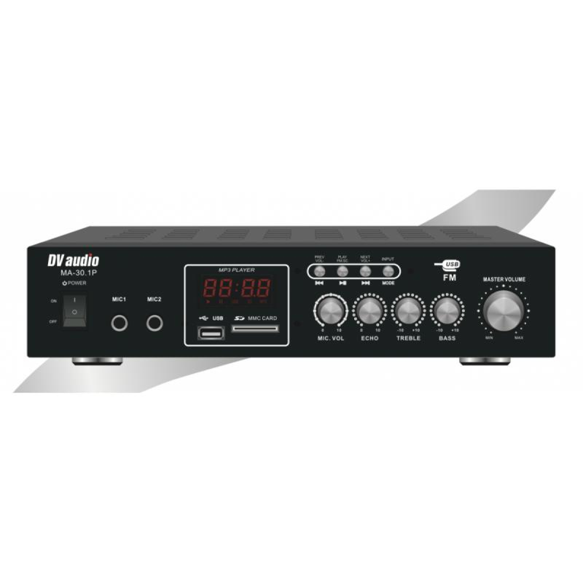 Трансляційний мікшер-підсилювач з USB DV audio MA-30.1P