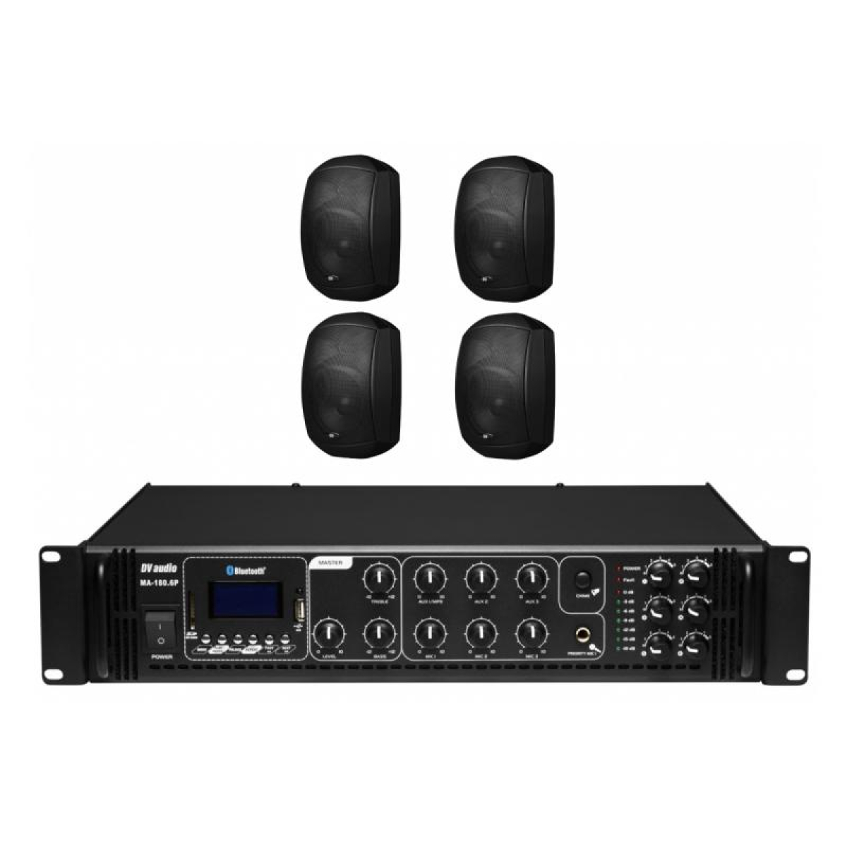 Комплект звуку DV audio MA1804MS6B для приміщення до 160 м.кв