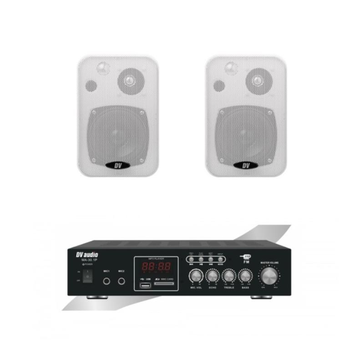 Комплект звука DV audio MA302CON1W для помещения до 40м.кв