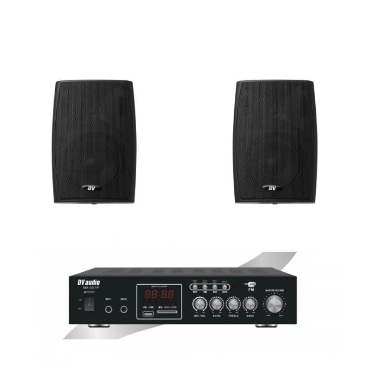 Комплект звуку DV audio MA302PB4B для приміщення до 40м.кв.