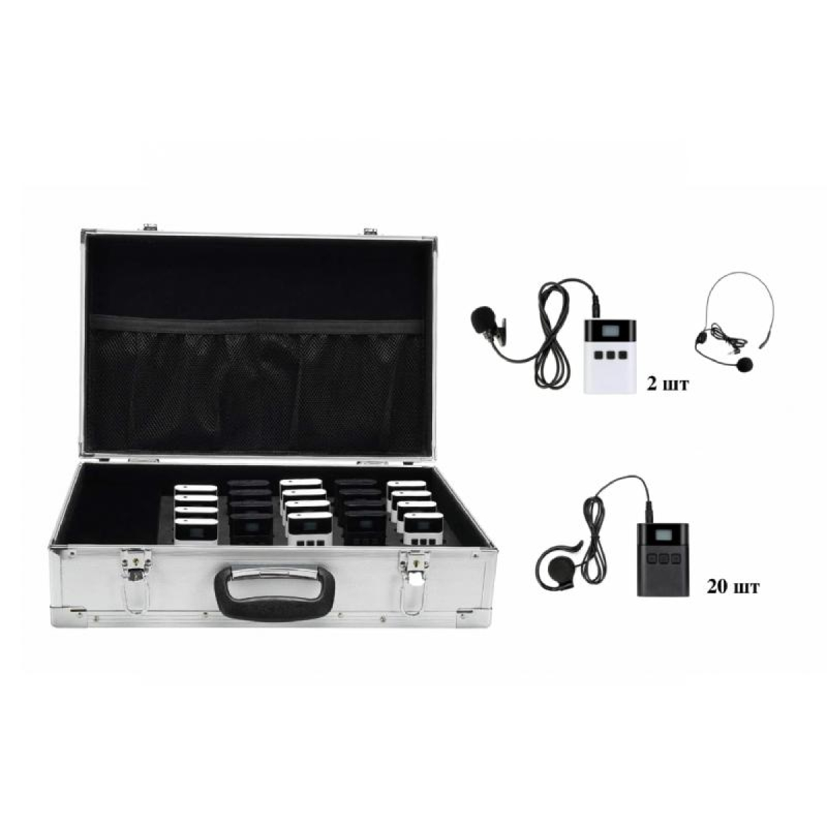 Бездротова система тур-гід DV audio TGD-KIT2T20R комплект