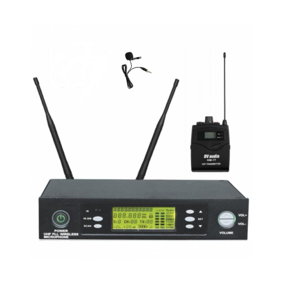 Радіосистема DV audio WMS-11T з поясним передавачем та петличним мiкрофоном