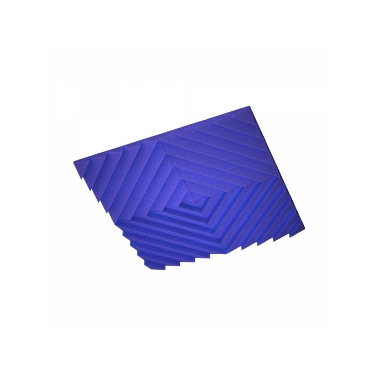 Акустическая подвесная звукопоглощающая панель Ecosound Quadro Acoustic Wave Blue, 50мм, 1х1м, синий