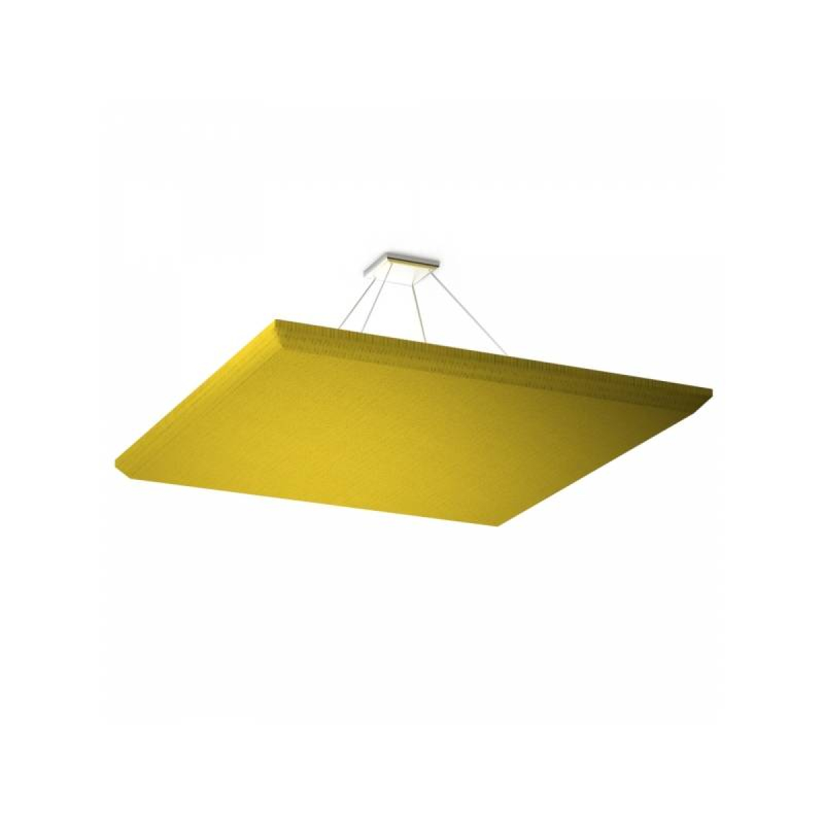 Акустична підвісна звуковбирна панель Ecosound Quadro Yellow, 50мм, 1х1м, жовтий