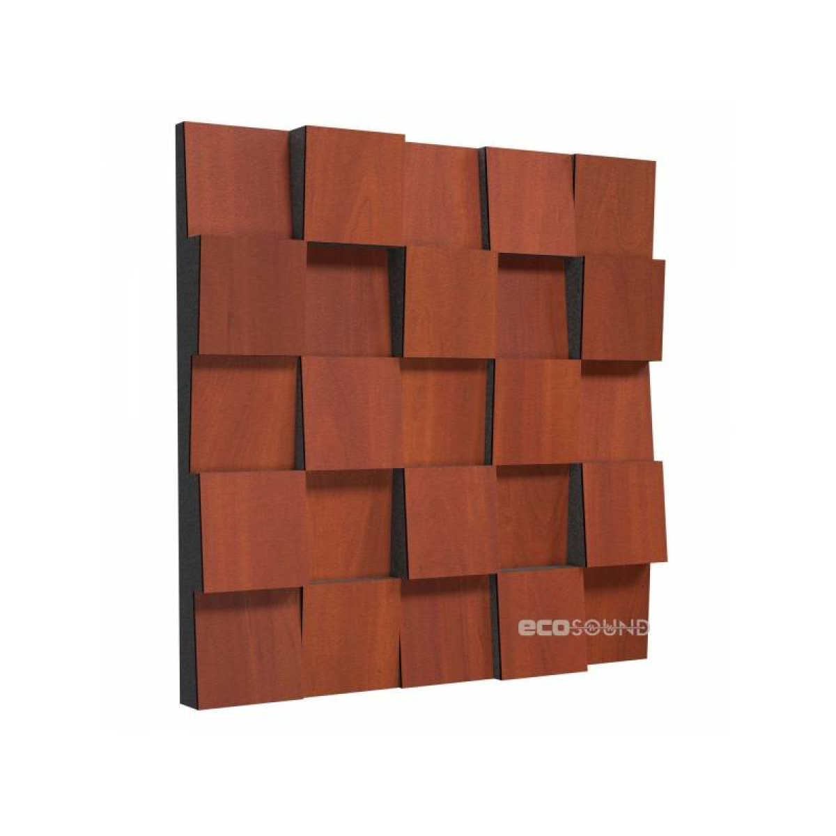 Акустичний дифузор-розсіювач Ecosound EcoDiff Apple-Locarno 50 х 50 см 53 мм, коричневий
