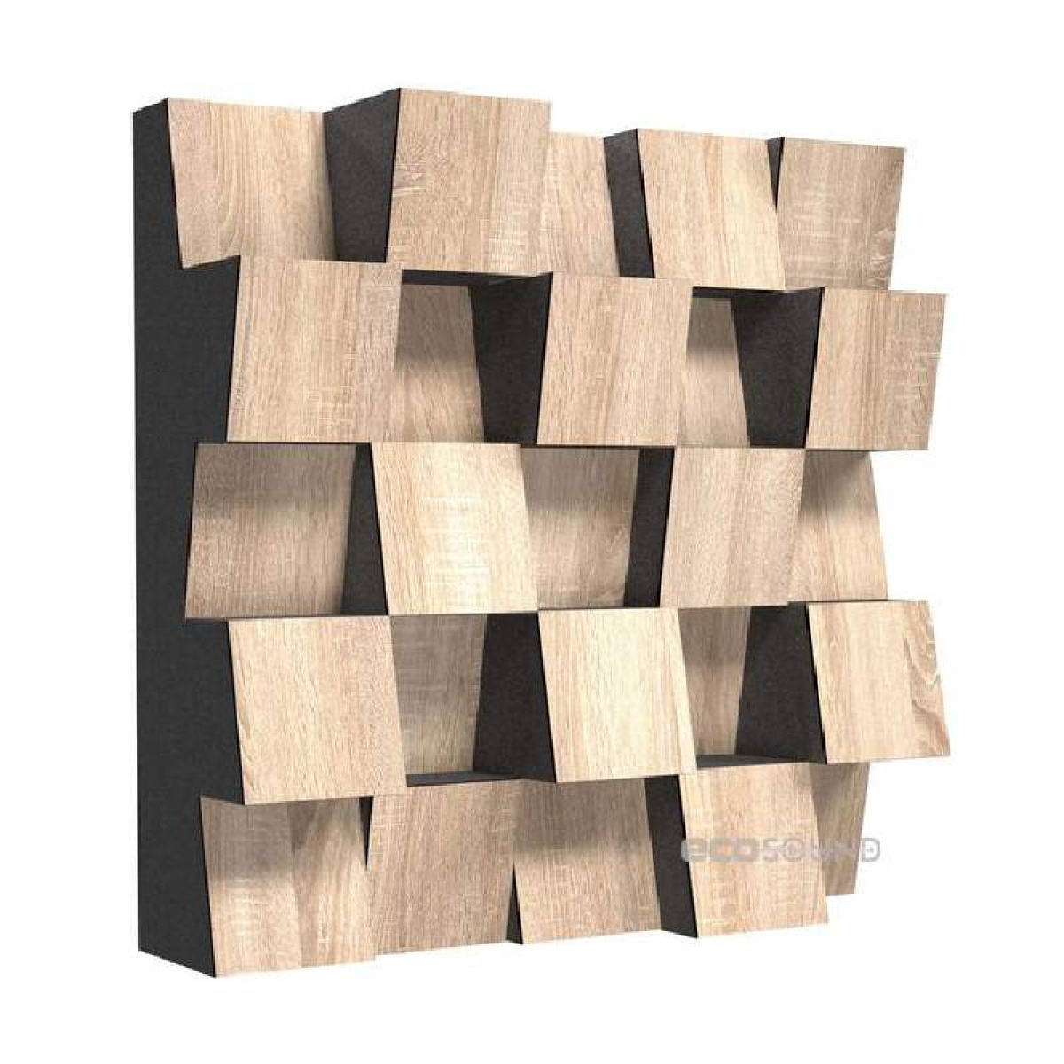 Акустичний дифузор-розсіювач Ecosound Ecodiff SM Lt-Sonoma-Oak 25 х 25 см 53 мм, латте