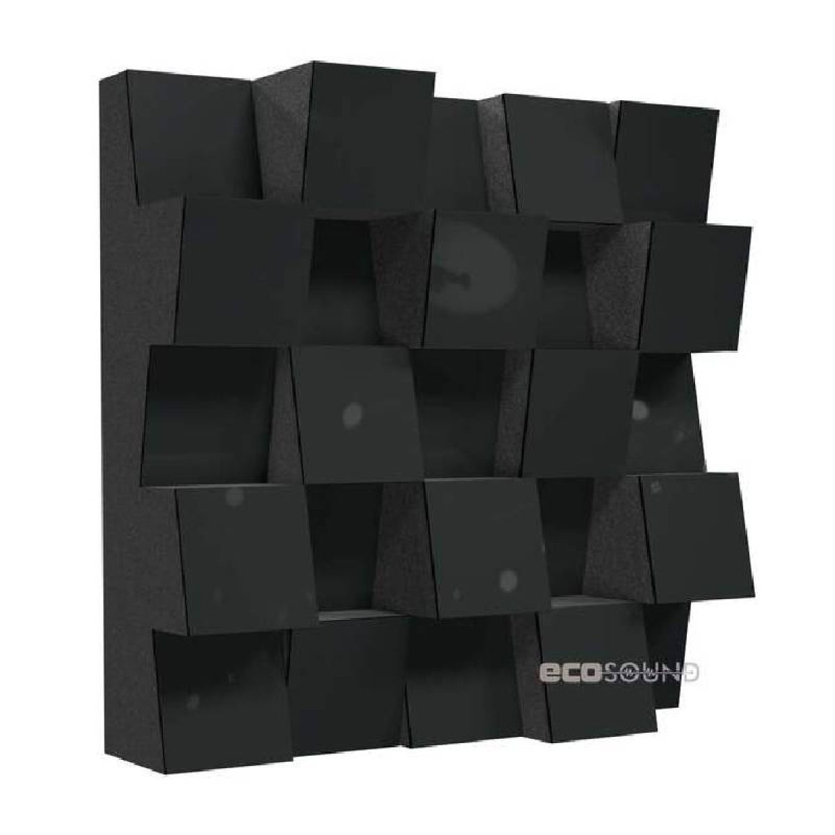 Акустичний дифузор-розсіювач Ecosound Ecodiff SM Plastic-Black 25 х 25 см 53 мм, чорний пластик