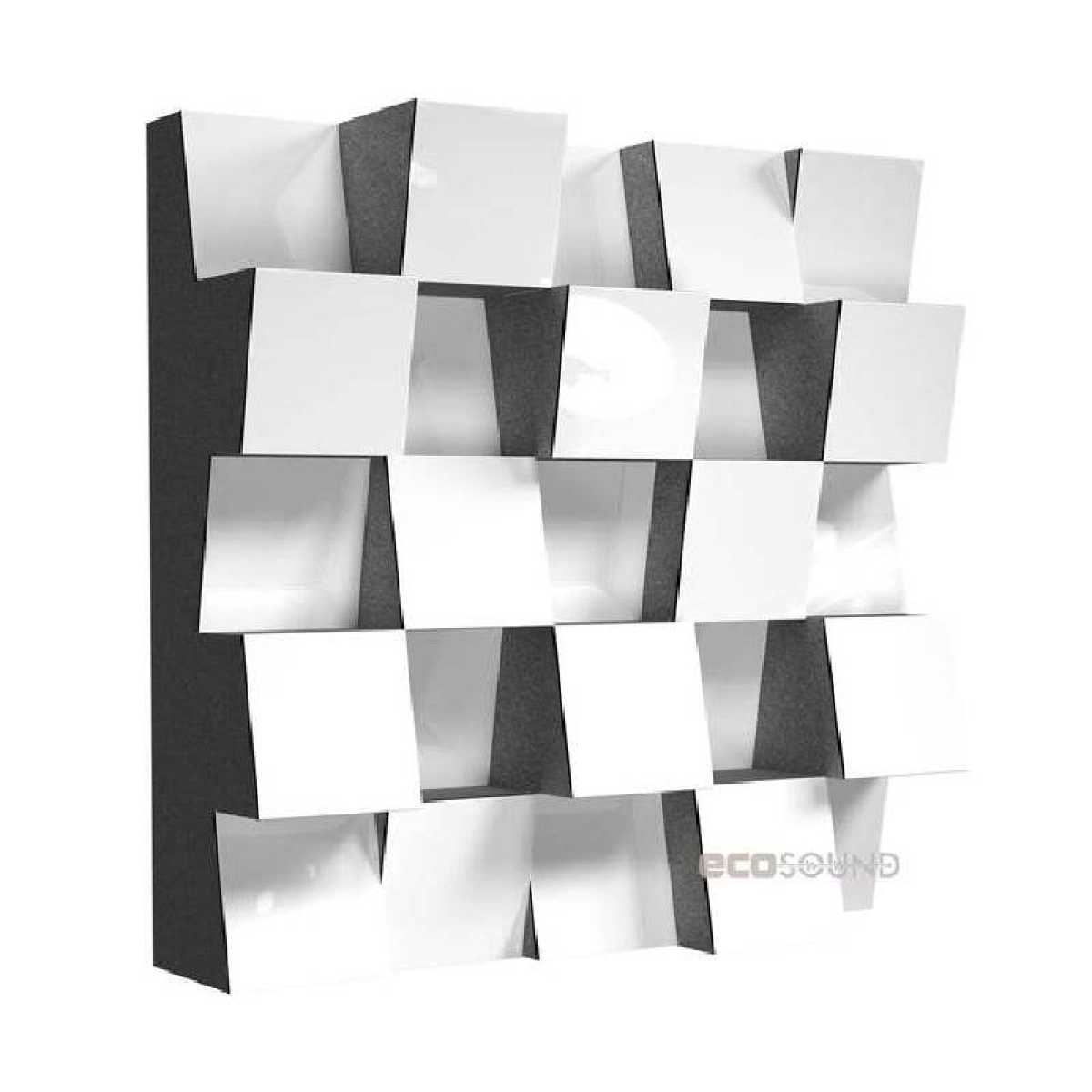 Акустичний дифузор-розсіювач Ecosound Ecodiff SM Plastic-White 25 х 25 см 53 мм, білий пластик