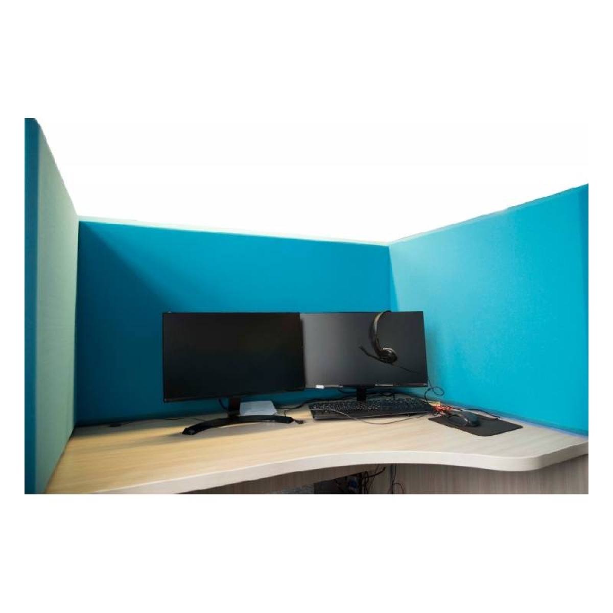 Акустическая ширма для офисных столов Ecosound Quadro Screen Multicolor, 100х50 см 50мм