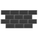 Панель з акустичного поролону Ecosound Brick 50мм, 25х50см, чорний графіт