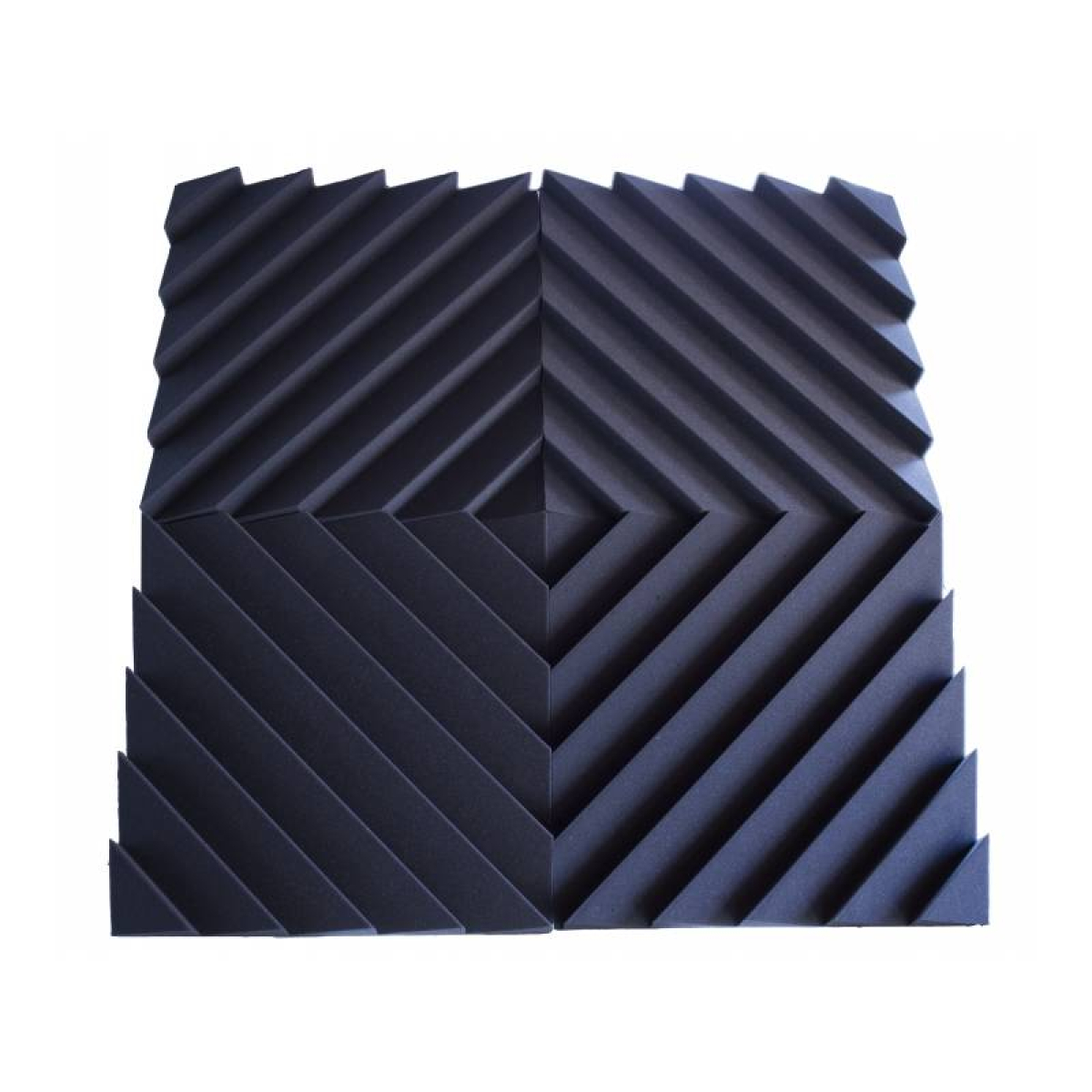 Акустична панель Ecosound Acoustic Wave 70мм, 50х50см, чорний графіт