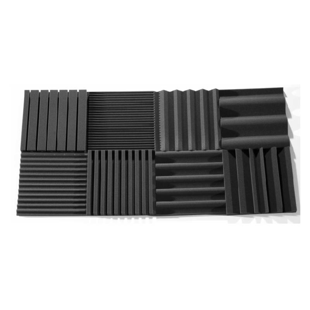 Панель з акустичного поролону Ecosound COTTER 50 мм, 50х50см, чорний графіт