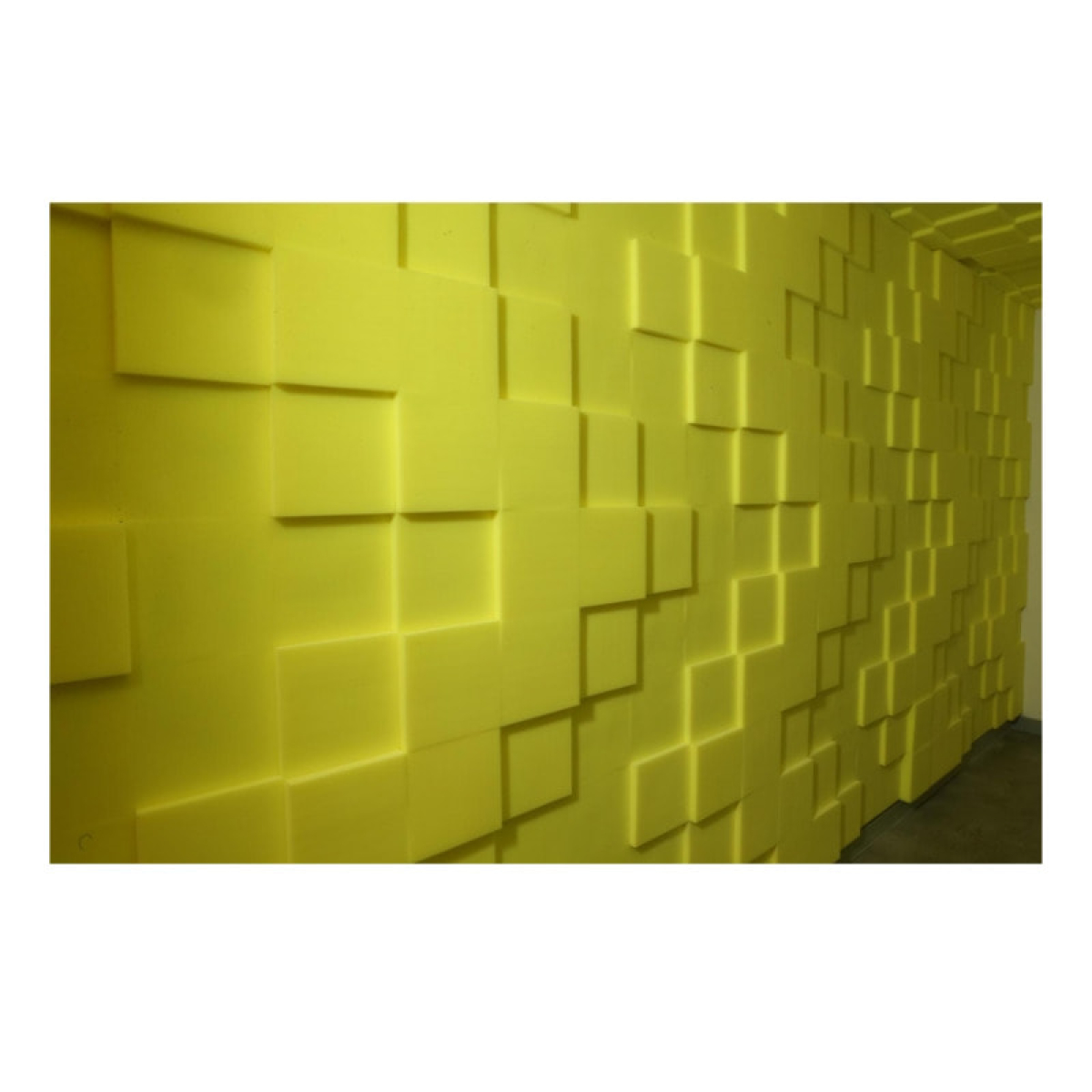 Оксамитова акустична панель з акустичного поролону Ecosound Velvet Blue 25х25см 50мм, синій