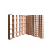 Акустический диффузор Ecosound Radiator 50х50 см 50мм, светлый дуб