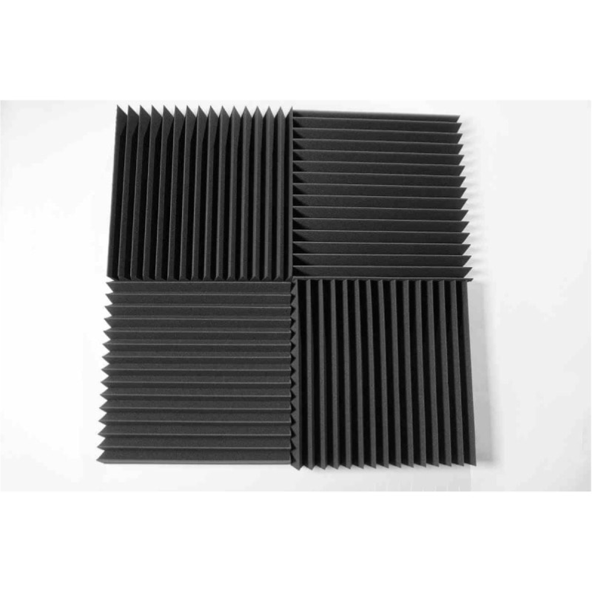 Панель з акустичного поролону Ecosound Пила 100 мм, 0,6мх0,6м, чорний графіт