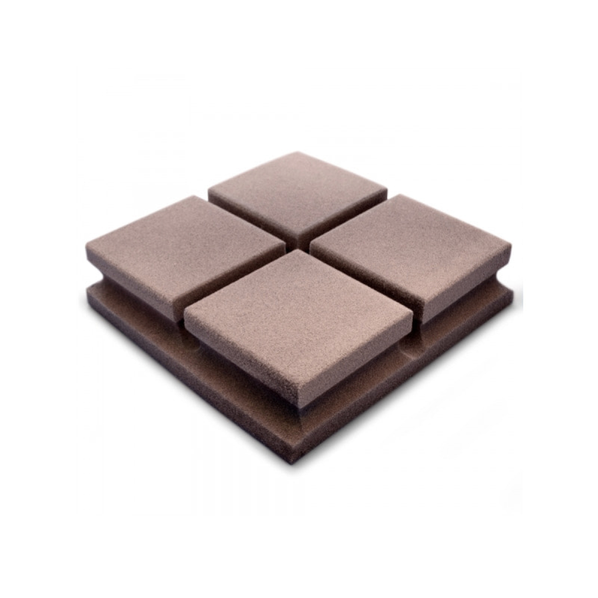 Акустична панель Ecosound Tetras Velvet 200x200x50мм, коричневий
