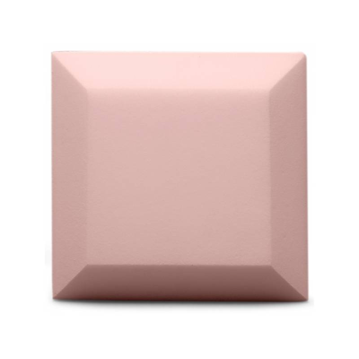 Бархатная акустическая панель из акустического поролона Ecosound Velvet Rose 25х25см 50мм, светло-розовый