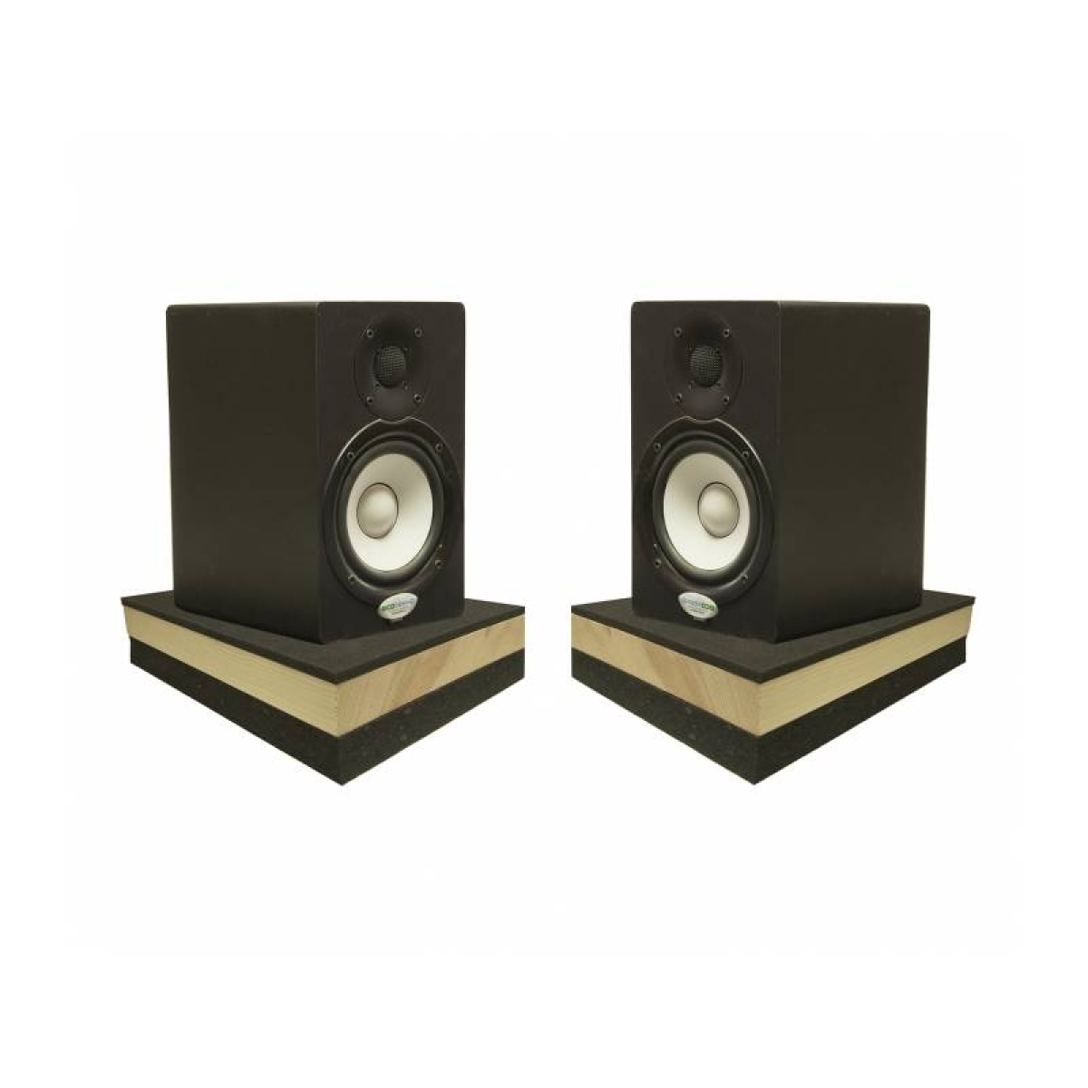 Підставки під акустичні монітори або сабвуффер Ecosound Acoustic Stand Pro Max 400x300x90 мм, Сосна + Мacsound 2 штуки