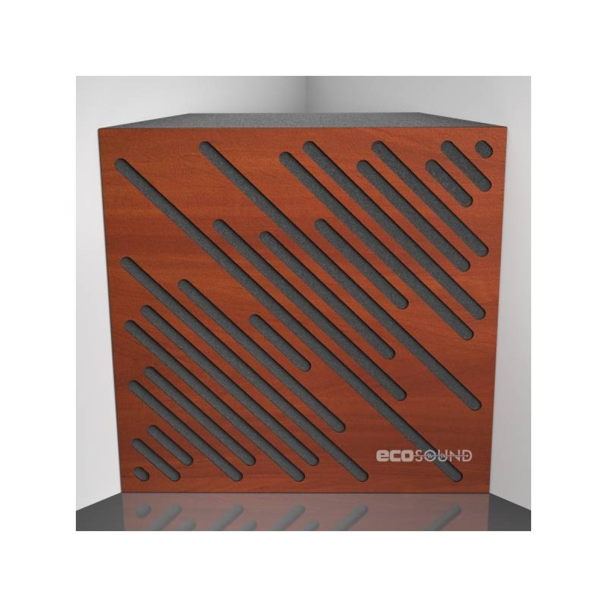 Бас пастка Ecosound Diagonal Apple-Locarno 50 х 50 см 100 мм, коричнева