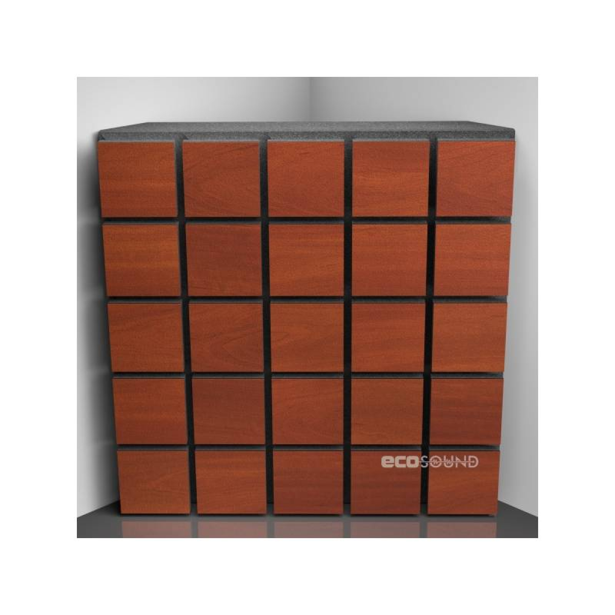 Бас ловушка Ecosound Tetras Wood Apple-Locarno 50 х 50 см 100 мм, коричневая