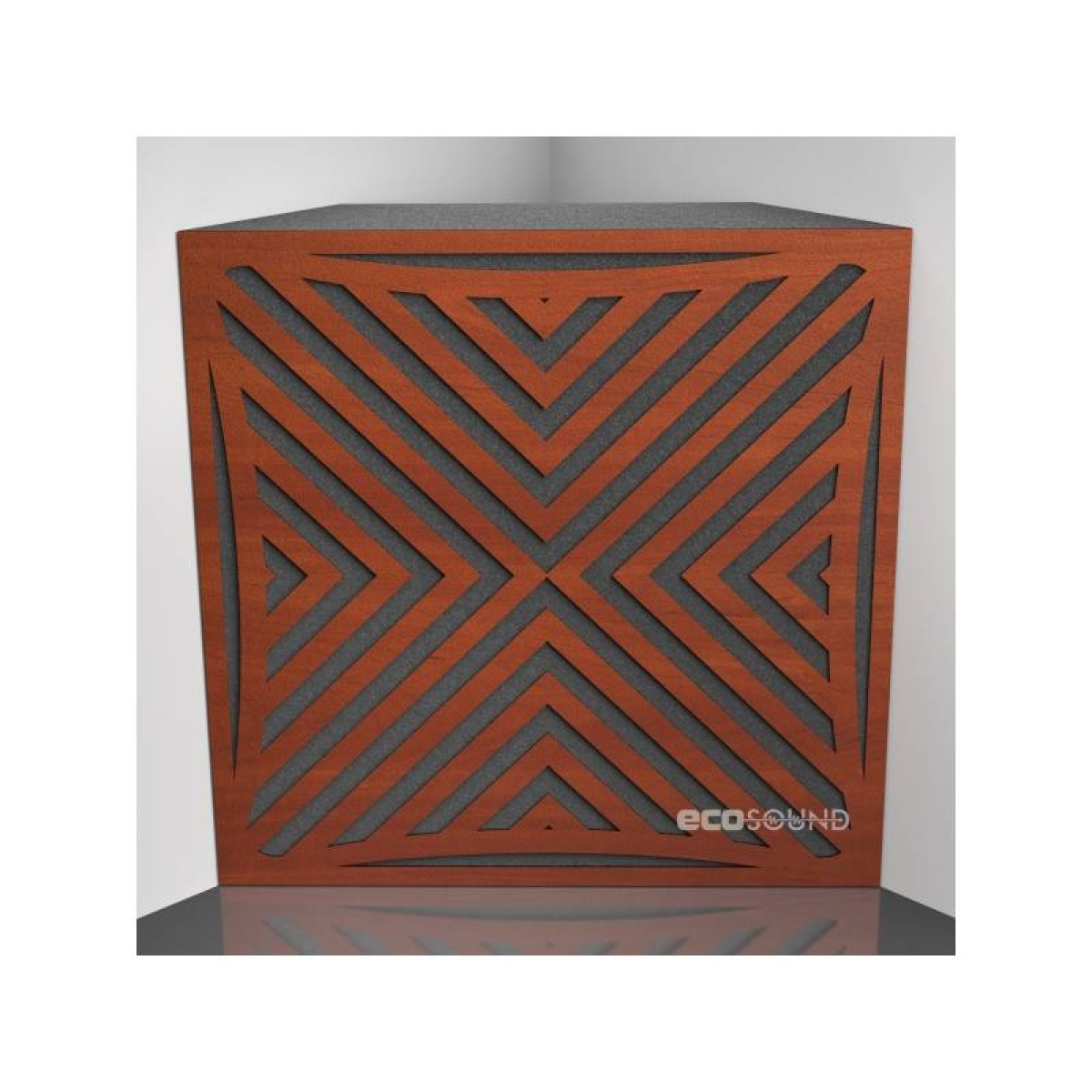 Бас пастка Ecosound Urban Apple-Locarno 50 х 50 см 100 мм, коричнева