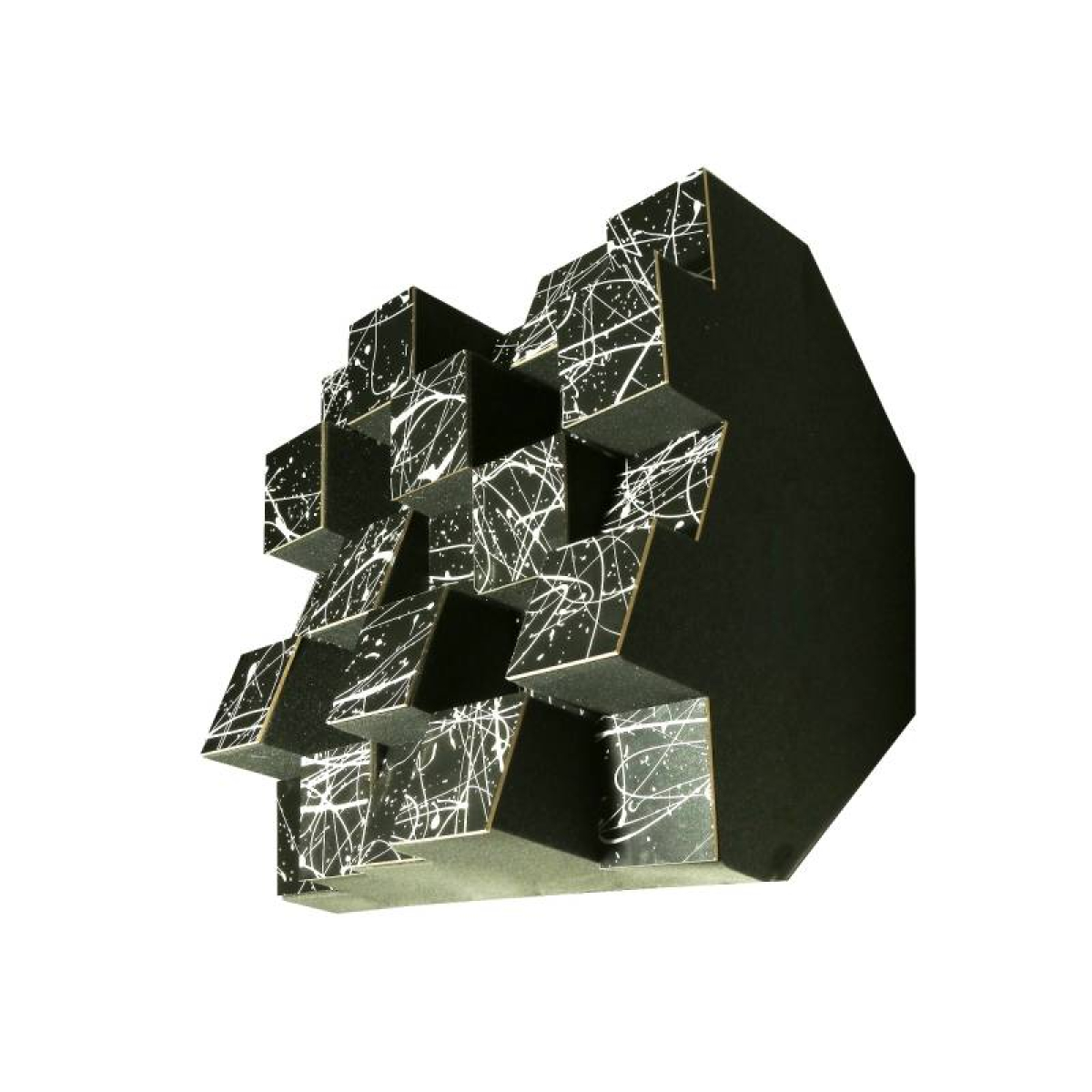 Басова пастка Bass trap Ecodiff foam Picasso black 500x500x300 мм, чорний