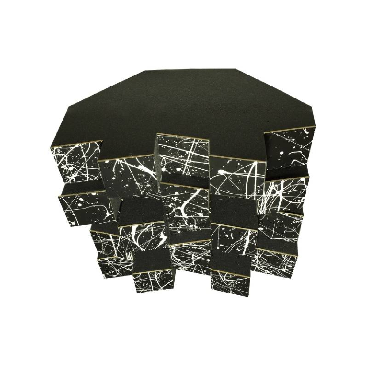 Басова пастка Bass trap Ecodiff foam Picasso black 500x500x300 мм, чорний