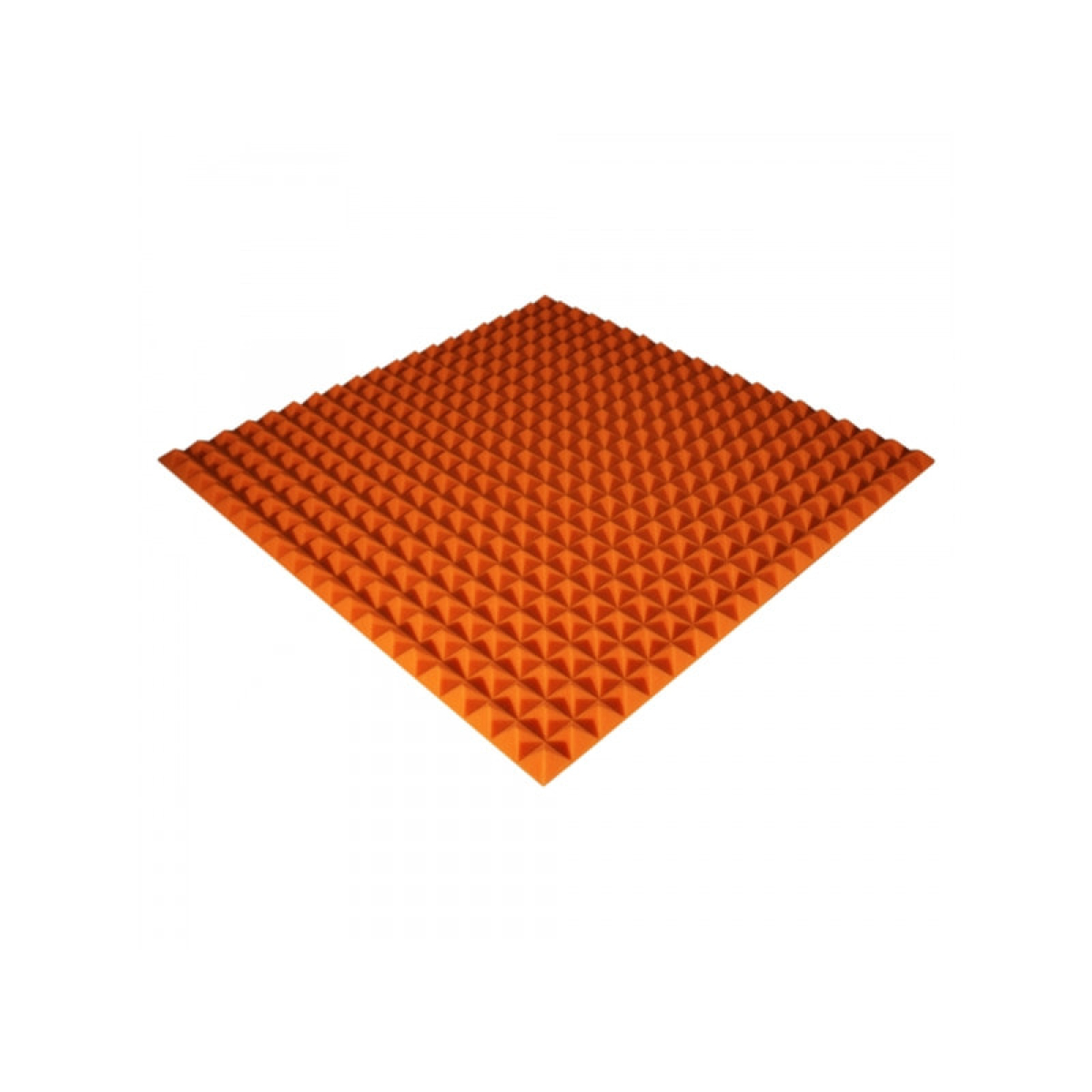 Панель из акустического поролона Ecosound Pyramid Color 25 мм, 100х100 см, оранжевого цвета